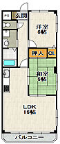 カーサルーナ松原 201 ｜ 兵庫県伊丹市鴻池3丁目（賃貸マンション2LDK・2階・66.00㎡） その2