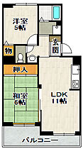 レジェンド宝塚 203 ｜ 兵庫県宝塚市中筋2丁目（賃貸マンション2LDK・2階・53.17㎡） その2