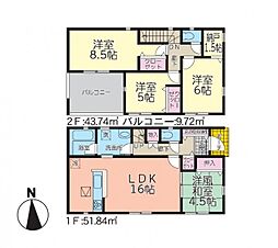 物件画像 白河市久田野第13　全2棟　1