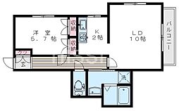 クレスト上鷺 2階