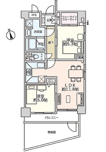 間取りを拡大表示