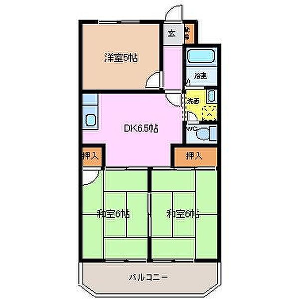 シュロス鵜の森 4F｜三重県四日市市鵜の森2丁目(賃貸マンション3DK・4階・52.92㎡)の写真 その2