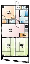 ファクタービル 5B ｜ 三重県四日市市久保田1丁目1-21（賃貸マンション3LDK・5階・55.00㎡） その2