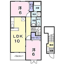 エレガント　I 202 ｜ 三重県四日市市釆女町字小藪108番地（賃貸アパート2LDK・2階・57.02㎡） その2