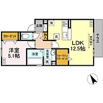 D-chambre北浜町　B 102 ｜ 三重県四日市市北浜町（賃貸アパート1LDK・1階・45.84㎡） その2