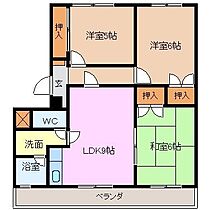 シャトルムツミ 206 ｜ 三重県四日市市東日野町348-1（賃貸マンション3LDK・2階・60.00㎡） その2