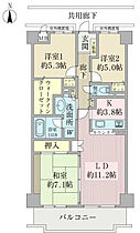 ベルカーサ富洲原 207 ｜ 三重県三重郡川越町大字豊田327-1（賃貸マンション3LDK・2階・75.28㎡） その2