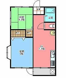 間取図画像 2DK