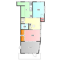 戸辺ハイツ 3SKの間取図画像