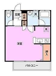 ファミール・アンカン ワンルームの間取図画像