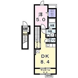 ラ・エルビータ 1LDKの間取図画像