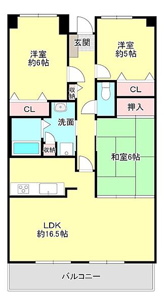 アルティプラザ野洲 ｜滋賀県野洲市冨波乙(賃貸マンション3LDK・8階・73.56㎡)の写真 その2