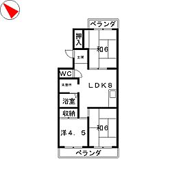 間取図画像 3DK