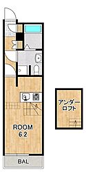 REGINA ワンルームの間取図画像