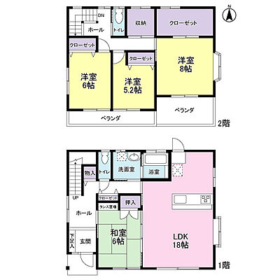 間取り -大森赤沢-中古戸建