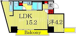 東京メトロ半蔵門線 押上駅 徒歩4分の賃貸マンション 5階1LDKの間取り