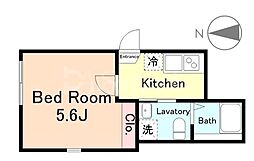 京成押上線 青砥駅 徒歩9分の賃貸アパート 1階1Kの間取り