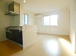 京成本線 江戸川駅 徒歩8分の賃貸アパート 3階1LDKのリビング/ダイニング