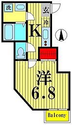 間取図画像 1K