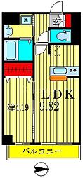 レジデンス・フジミ 1LDKの間取図画像