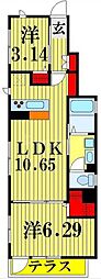 NTHOUSE 2LDKの間取図画像