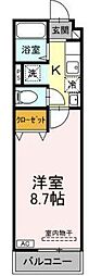 アインス水元 1Kの間取図画像