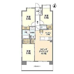 グランカーサ新小岩 3LDKの間取図画像