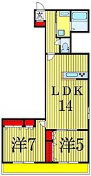 Felice 2LDKの間取図画像