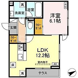 SISU 1LDKの間取図画像