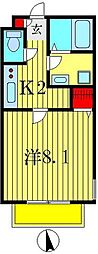 PreciousJuno 1Kの間取図画像