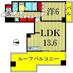 スカイタウン押上 1LDKの間取図画像
