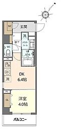 ジョイヴィレッジ瑞江 1DKの間取図画像