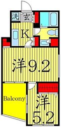 ウィンベルコーラス向島 2Kの間取図画像