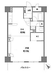 アルモニコンフォール 1DKの間取図画像