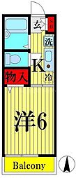 アネックス壱番館 1Kの間取図画像