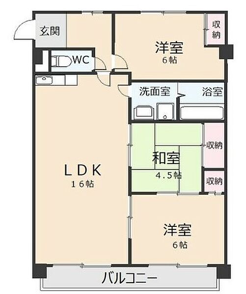 オオタかなれ川ハイツ 303｜愛知県名古屋市名東区香坂(賃貸マンション3LDK・3階・68.76㎡)の写真 その2