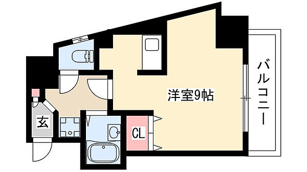 グレイス吹上 505｜愛知県名古屋市千種区千種通５丁目(賃貸マンション1K・5階・22.53㎡)の写真 その2