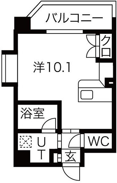 シティライフ明が丘 503｜愛知県名古屋市名東区明が丘(賃貸マンション1R・5階・24.43㎡)の写真 その2