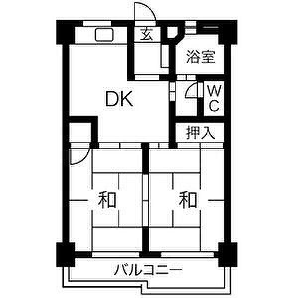 メゾン小六 504｜愛知県名古屋市守山区小六町(賃貸マンション2DK・5階・41.04㎡)の写真 その2