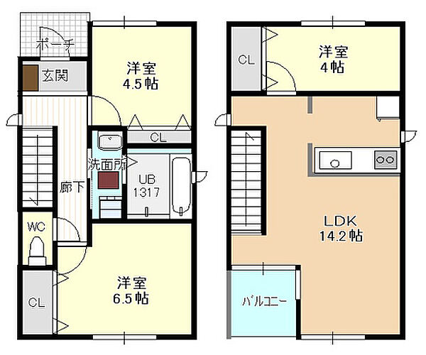 春岡1－22ＫＯＤＡＴＥＸIＡ棟 ｜愛知県名古屋市千種区春岡１丁目(賃貸一戸建3LDK・1階・69.57㎡)の写真 その2