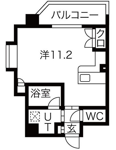 シティライフ明が丘 203｜愛知県名古屋市名東区明が丘(賃貸マンション1R・2階・26.59㎡)の写真 その2