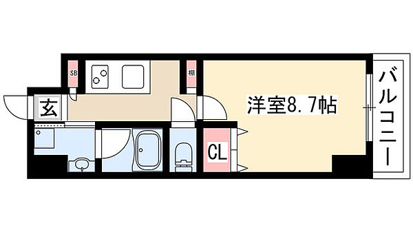 ルミノス千種 1103｜愛知県名古屋市千種区内山３丁目(賃貸マンション1K・11階・28.35㎡)の写真 その2