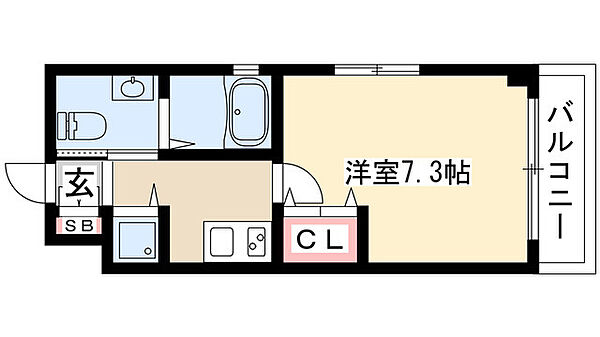 カレント今池 404｜愛知県名古屋市千種区仲田２丁目(賃貸マンション1K・4階・24.32㎡)の写真 その2