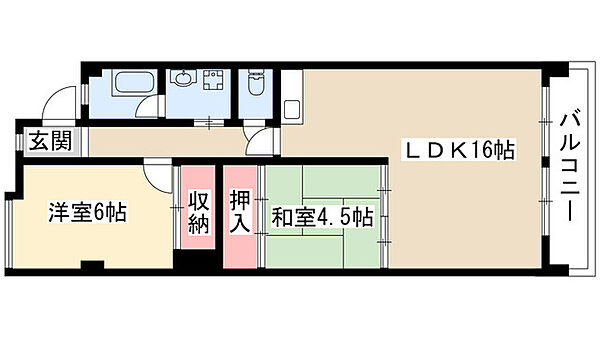 ハイライフメイユウ 303｜愛知県名古屋市名東区一社４丁目(賃貸マンション2LDK・3階・60.18㎡)の写真 その2