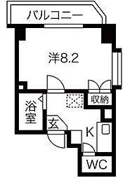 シテイライフ本郷北 1Kの間取図画像