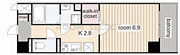 カランコエ川並 1Kの間取図画像