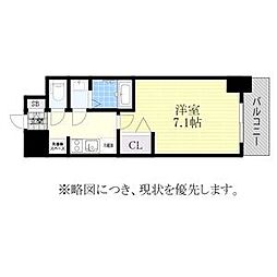 プレサンス久屋大通公園セラフィ 1Kの間取図画像