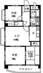 ファミール一社 3LDKの間取図画像