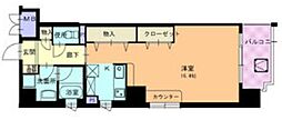 エピュレ ワンルームの間取図画像