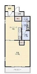 モンレーヴ千種 ワンルームの間取図画像